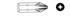 JONNESWAY Phillips udarni bit PH4 x 32 mm, šesterokutni 5/16"